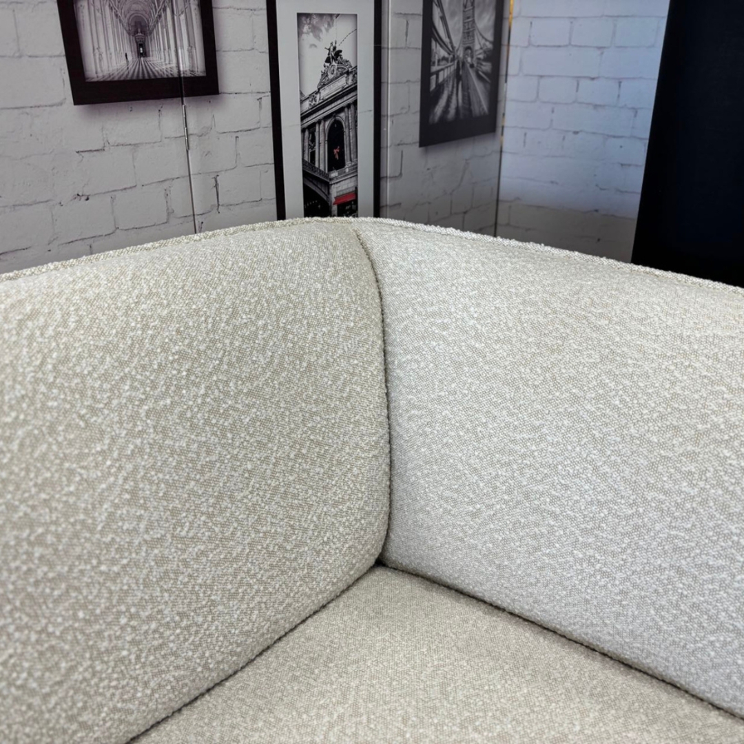 Taranto Fabric Corner Lounge Suite - Cream-LHF image 5